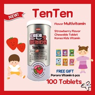 Hanmi TenTen Multivitamin Supplements Tenten Kids Multi Tin Case 100pcs/ CeCe Chewable Vitamin C /Ko