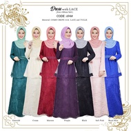 FREE SIZE / PLUS SIZE / SUPER PLUS SIZE 694 WEDDING DINNER DRESS WITH LACE