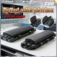 12/24 Core 2 IN 2 OUT Optical Fiber Joint Closure Fiber Optic Splice Closure Waterproof Fiber Optica