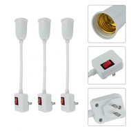 Bulb Socket With On/Off Switch 3piece Set Bulb Holder E26 Extended Flexible Lamp