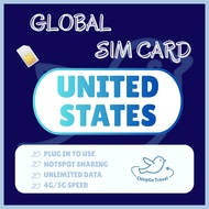 US sim card USA sim card, unlimited data, United States travel sim card, 美国上网卡美国sim卡, ChirpGo