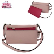 (CHAT BEFORE PURCHASE)BRAND NEW AUTHENTIC INSTOCK KATE SPADE SADIE CROSSBODY SET K7402 IN CHALK PINK