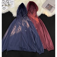 elgini windbreaker windbreaker jacket Summer Ice Silk Drawstring Design Simple Hooded Outdoor