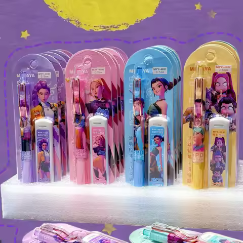 Random 1/2/4/6pcs K-pop Themed Pencil Set School Stationery for Students Children's Writing & Drawin