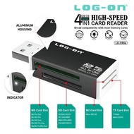 Card reader log-on 4in1 high speed LO-CR06 Cardreader - carider LOG ON LOGON SD Card Reader USB 2.0