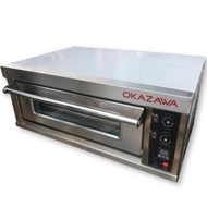 OKAZAWA Electric 1 Deck 2 Tray Heavy-Duty Digital Timer EVL12M Bread Cake Roasting Grilling Industri