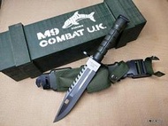 上權名家刀品【台灣製造】『M9軍用刺刀(消光黑) M9-3N』 美軍/戰術刀鞘刺刀 台灣製造 (商品不包括木盒)