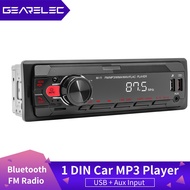 【CW】 GEARELEC 1 Car Radio Stereo Bluetooth MP3 Audio Aux Input Receiver USB Multimedia Autoradio