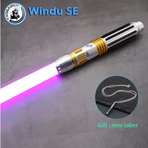 TXQSTUDIO Windu SE RGB NoePixel laser sword Smooth Swing Metal Hilt lightsaber Bluetooth Control Col