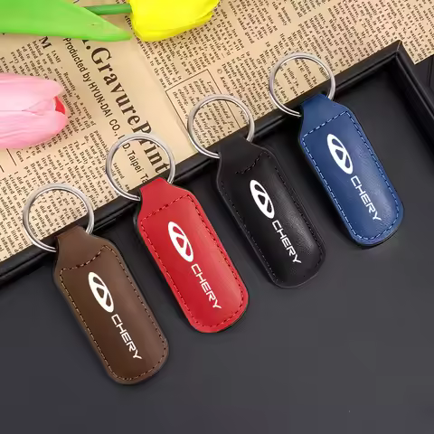 Fashion Leather Car Logo Keychain Holder Key ring Accessories For Chery Tiggo 5 2 3 7 PRO 8 5X IQ QQ