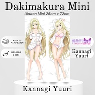 DAKIMAKURA Mini KANNAGI YUURI Anime Pillow Waifu Mini Bishoujo Mangekyou Tsumi to Batsu no Shoujo