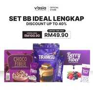 V'ASIA SET GLOW UP LENGKAP-COFFEE FIBER, CHOCO FIBER, BERRY, COCOA TIRAMISU
