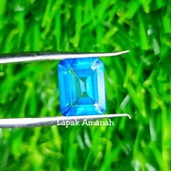 Batu Natural Blue Topaz London Asli Original