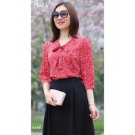 Clarita Design Chiffon Floral Shirt code EA163