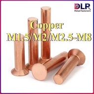 Copper countersunk head rivets GB869 percussion type flat head flat cone head solid rivets Copper d 