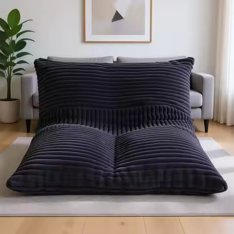 Bean Bag Chair Giant Bean Bag Chairs Convertible Bean Bag Floor Cushion Washable Cover, Chairs or Ad