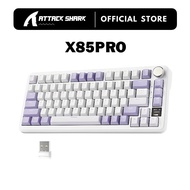 Attack Shark X85PRO Skrin Warna Papan Kekunci Mekanikal Struktur GASKET Kekunci Penuh Lampu Latar RG