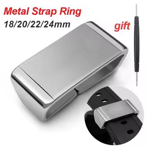 Stainless Steel Band Locker Ring for Seiko Band Holder Loop for Casio for G-SHCOK Metal Belt Rings f