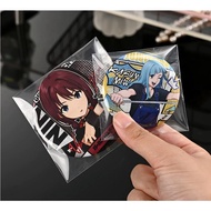 Pin Badge Plastic Sleeves With Sealing Glue for Genshin, Honkai Star Rail, ZZZ, Badges