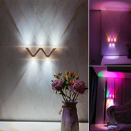 R RGB Wall Light Bedroom Bedside Night Light Luminous Letter Light Living Room Stairs Aisle Wall Lig