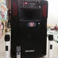 [Sale.!] Loa karaoke di động RONAMAX F12 tặng 2 micro ko dây. +