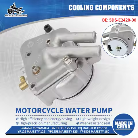 SJ Motorcycle Replacement Engine Cooling System Water Pump Cover Assy For Yamaha YP180E YP125 Majest