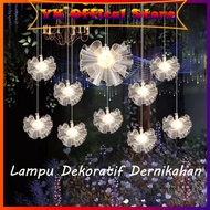 Lampu Dekorasi Pelaminan Pernikahan Menerangi Lampu Gantung Kristal