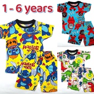 1 - 6 years PLAYSET Kids Boy Girl Unisex DINO STITCH SQUID GAME 456