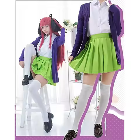 Costume de Cosplay Anime les Quintuplets par excellence, Gotoubun No Hanayome Nakano Ichika Nino Mik