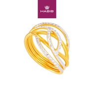 HABIB 916/22K Yellow and White Gold Ring R67900823