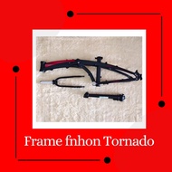 HITAM MERAH Fnhon Tornado Frameset Black doff Red 20inch+Handlepost