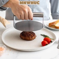MNWHUC Stainless Steel Grill Press, Round Stainless Steel Smash Burger Press, Steak Burger No Rust B
