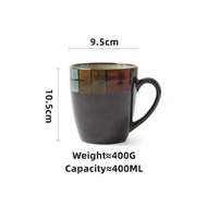 Omk Mỹ loạt kẻ sọc Cốc gốm 400ml cốc cà phê