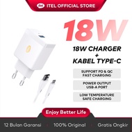 Souyoun - itel Official ICW-183EC 18W TPYE-C Cable Head Fast Charging Charger 1 Meter Travel Cable
