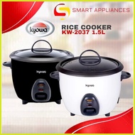 ☍ ∠ ☎ Kyowa Kw-2037 Rice Cooker 6 cups 1.5 Liters color black/white