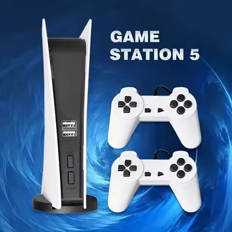 GS5 Game Console 8 Bit USB Wired Handheld Game Player 200 Classic Games Retro AV Output TV Gaming Co