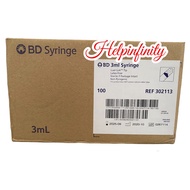 BD 3ml Syringe Luer-Lok Tip 100s (REF 302113)