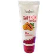 SALE BANJARA'S SAFFRON FACE WASH WITH PAPAYA  DRY SKIN BRIGHTENS AND NOURISHES  100ML