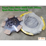 Toyota MR2 Celica 3SGTE turbo C5 RHINO S Type Semi Racing 5Puck Clutch Kit Set