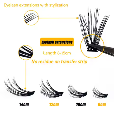40D/30D/20D Mink Eyelashes 1 Box/60 Bundles Natural Eyelash extension 3D Russia Individual Eyelash C