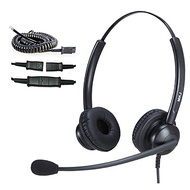 [Stockist.SG] Call Centre Headset RJ9 Professional Office Telephone Headset Home iPhone Headset with Noise Cancelling Mi