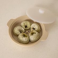 AGUARD Microwave Silicone Steamer for Baby Food, Made In Korea, Oven & Dishwasher Safe to 482°F, Eas