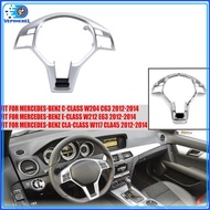 1pc New Steering Wheel Trim Cover For Mercedes Benz W176 W204 W212 2012-2014 Car Accessories