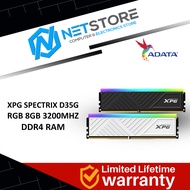 ADATA XPG SPECTRIX D35G RGB 8GB 3200MHZ DDR4 RAM WHITE/BLACK - (AX4U32008G16A-SWHD35G / AX4U32008G16