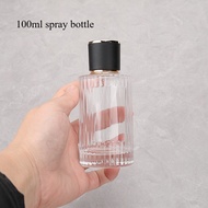 100ml Perfume Spray Bottle Transparent Glass Portable Cosmetics Empty Refillable Sample Bottle