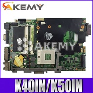AK K40IN K50IN Laptop motherboard For Asus K40IN K50IN X8AIN X5DIN K40IP K50IP K40I K50I K40 K50 Test original mainboard
