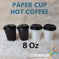 Starindo 8 Oz Coffee Tea Cup 8oz Hot Coffee Tea Paper Cup