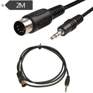 Audio Signal Cable 3.5 Audio Plug to MIDI 5-Core Adapter Cable Computer Audio Output MIDI5-Core DIN5P 2m Audio Conversion Connector