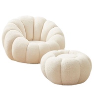 LaFloria® Swivel Bouclé Armchair/Swivel-able Sofa/Swivel-able Armchair/ Pumpkin Sofa Set✔️ 5 Year Wa