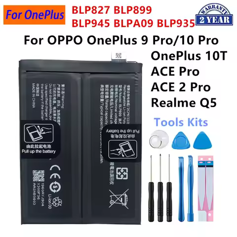 BLP827 BLP899 BLP945 BLPA09 BLP935 Battery For OPPO OnePlus Realme Q5 /OnePlus 9 10 Pro 10T /OnePlus